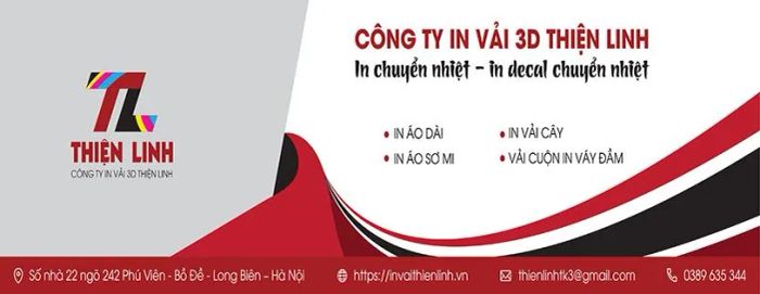 Không gian sản xuất hiện đại tại Công ty In Vải 3D Thiện Linh