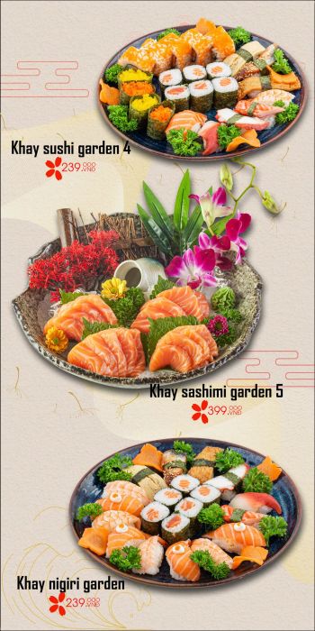 Không gian ấm cúng tại Sushi Garden