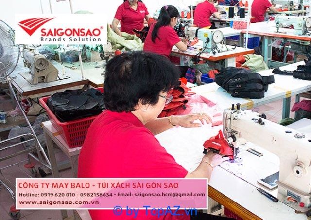Xưởng sản xuất balo, túi xách tại TP.HCM
