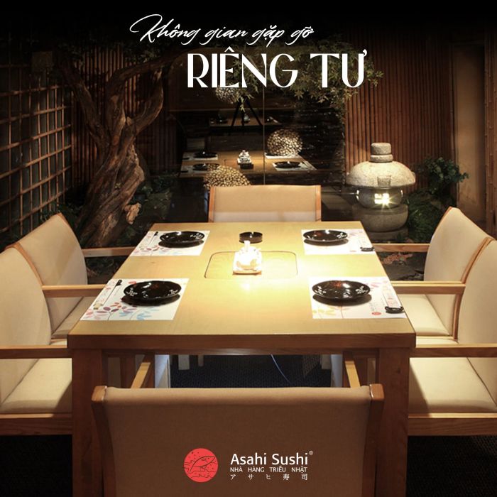 Asahi Sushi - Quầy sushi bar tươi ngon và nghệ thuật