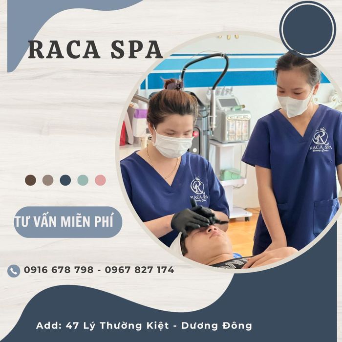 Hình ảnh trải nghiệm liệu trình cao cấp tại Raca Spa