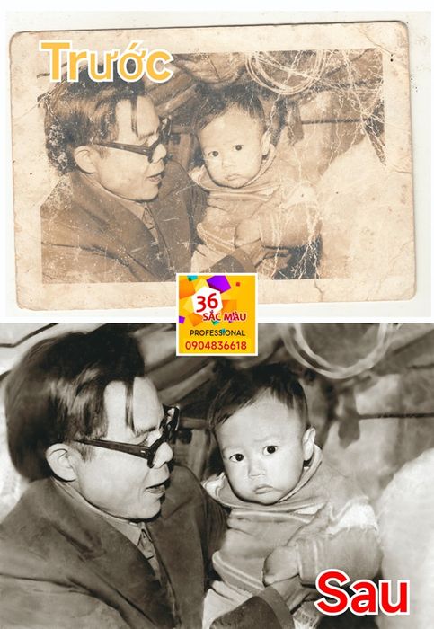 Hình ảnh thành phẩm phục chế tại Thế giới Ảnh 36 Sắc Màu