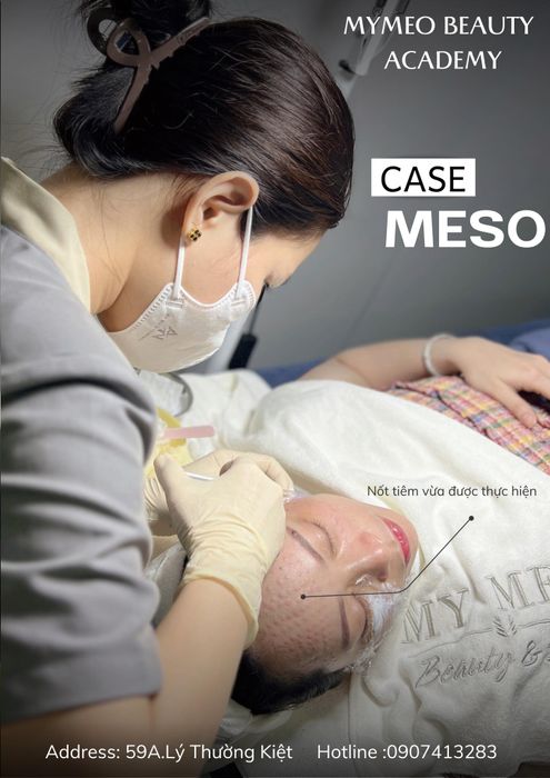 Hình ảnh quy trình chăm sóc da chuyên nghiệp tại My Meo Beauty Academy