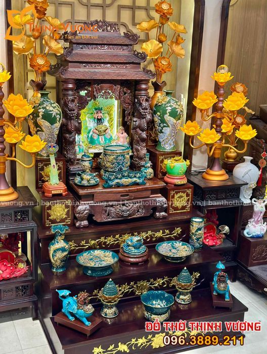 Không gian thờ cúng sang trọng tại Đồ Thờ Thịnh Vượng