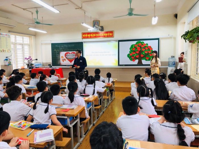 Không gian học tập đầy sáng tạo tại Trường Tiểu học Nghĩa Tân