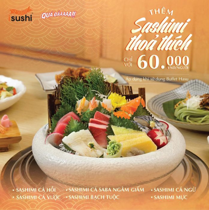 Bữa tiệc buffet phong phú tại iSushi (Ảnh 2)