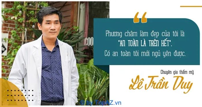 Bác sĩ thẩm mỹ Lê Trần Duy – Chuyên gia hàng đầu tại TP.HCM trong ngành phẫu thuật thẩm mỹ.