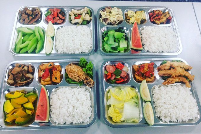Hình ảnh minh họa suất ăn công nghiệp Nhật Anh