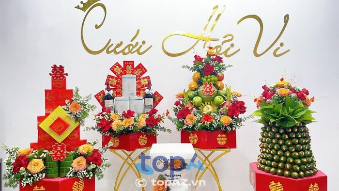 Là điểm đến uy tín bậc nhất cho những mâm quả cưới hỏi cao cấp tại TP. Tam Kỳ, Cưới Hỏi Vi luôn giữ vững chất lượng vàng.