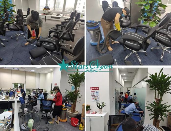 Hình ảnh minh họa quy trình vệ sinh chuyên nghiệp tại StarsClean