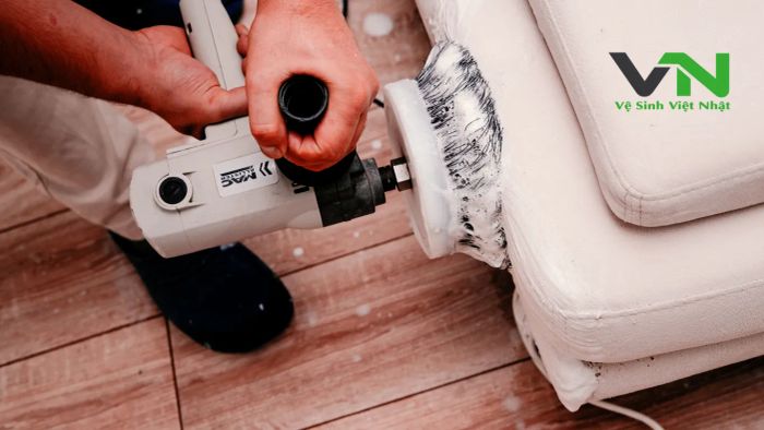 Hình ảnh minh họa quy trình giặt sofa chuẩn Nhật tại Việt Nhật
