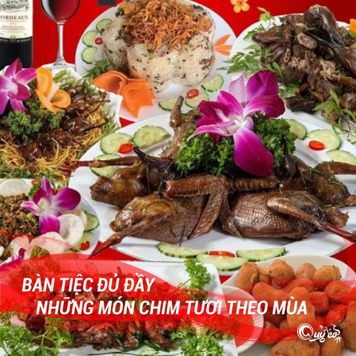 Những món chim hảo hạng tại Quý Cò - Chim To Dần
