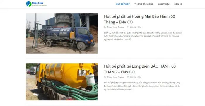 Hình ảnh thi công thực tế của Thăng Long Envico