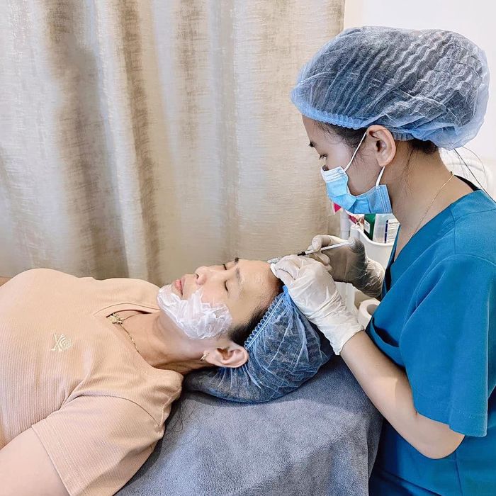 Hình ảnh quy trình phun xăm chuẩn Hàn tại Diệu Spa