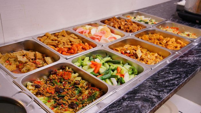 Góc ẩm thực thanh tịnh với những món chay đặc sắc tại Buffet Chay Hạnh Phúc