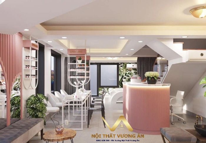 Hình ảnh thi công tiệm nail bởi Vương Ân