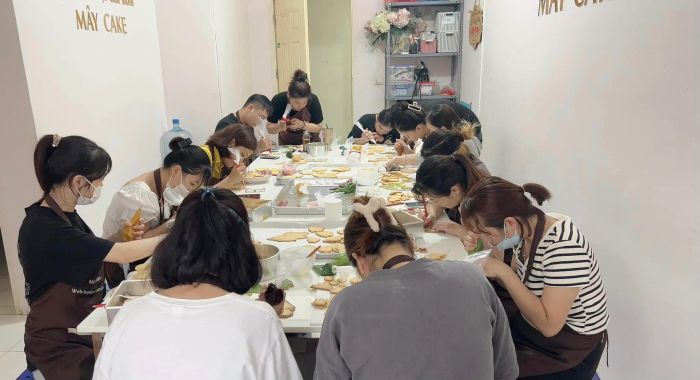 Hình ảnh lớp học tại Trung Tâm Dạy Làm Bánh Mây Cake 2
