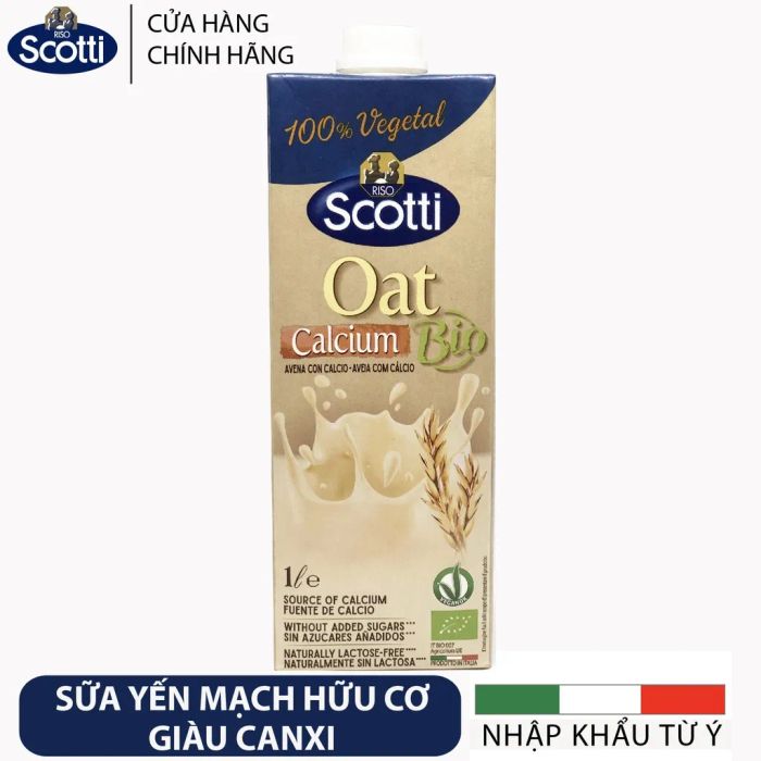 Hình ảnh chai Sữa Yến Mạch Hữu Cơ Riso Scotti nguyên seal
