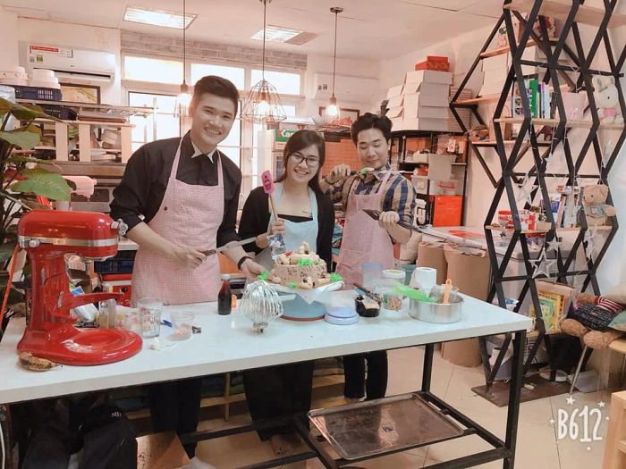 Hình ảnh lớp học làm bánh tại Ngọt Studio 1