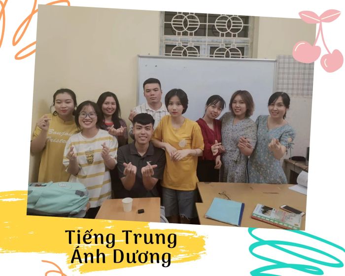Giờ học thực hành tại Trung tâm Tiếng Trung Ánh Dương
