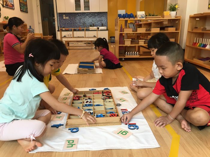 Không gian học tập chuẩn Montessori tại Le Macaron