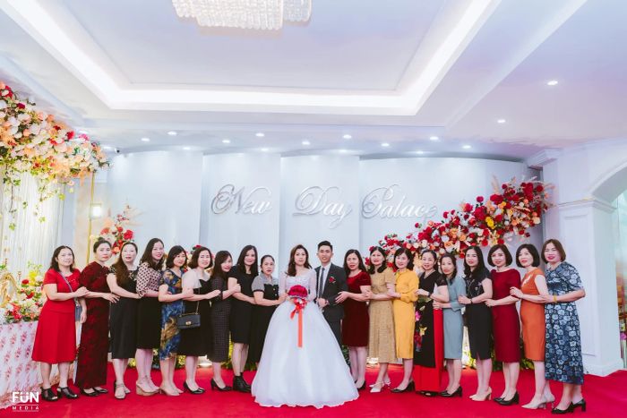 Hình ảnh không gian tiệc cưới lộng lẫy tại New Day Palace Hà Đông