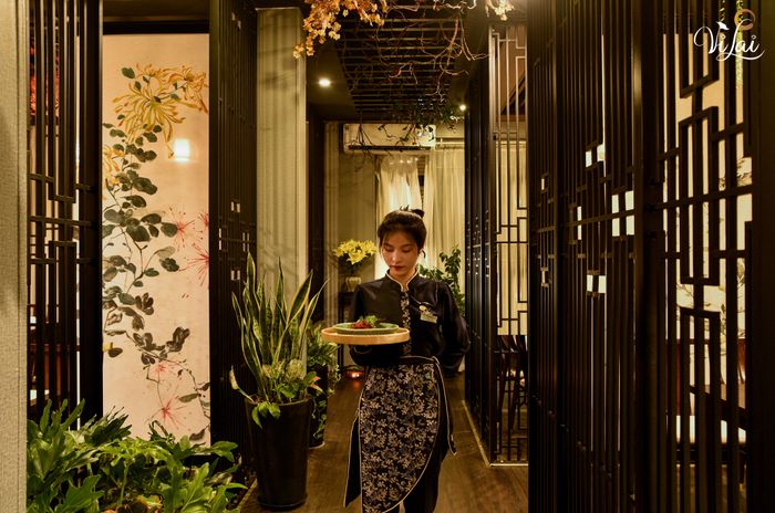 Không gian tâm linh với kiến trúc Á Đông tại Nhà hàng Chay Vị Lai