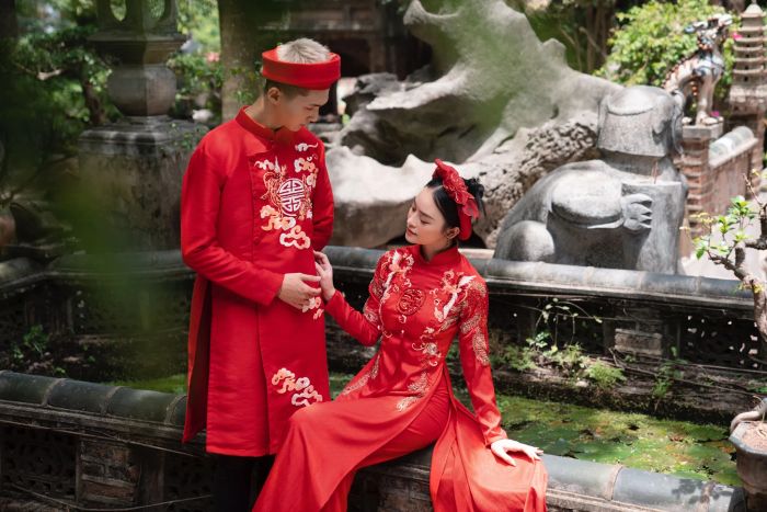 BST áo dài cưới tinh xảo từ Mai Đỗ