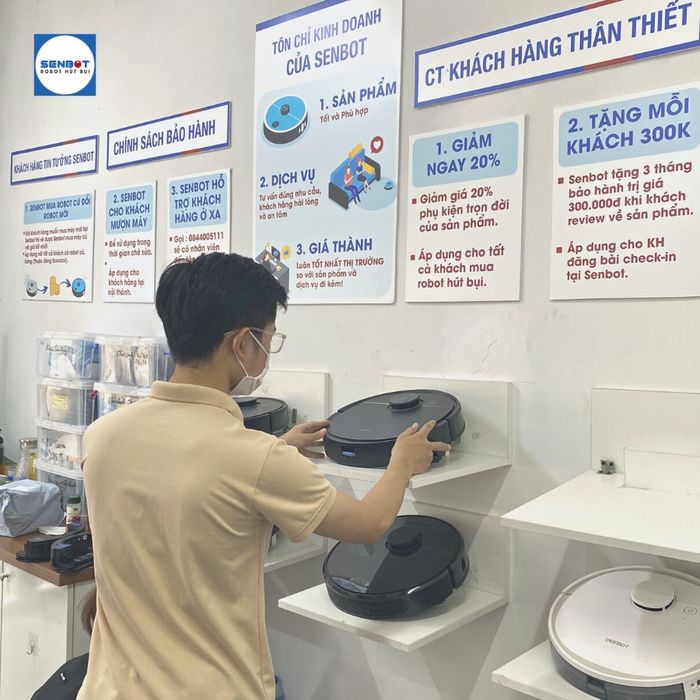 Không gian trải nghiệm tại SenBot