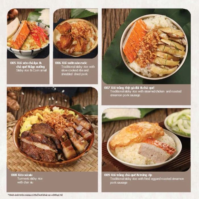 Hình ảnh Xôi Yến - nghệ thuật kết hợp topping