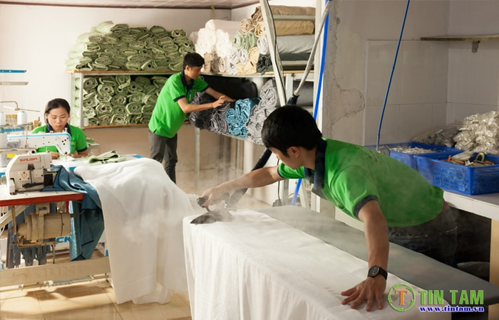 Không gian trưng bày ấn tượng tại Màn cửa Tín Tâm