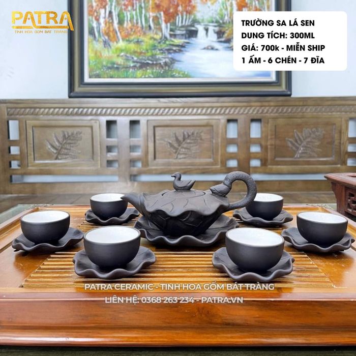 Hình ảnh bộ ấm trà cao cấp tại Patra Ceramic