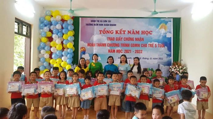 Hoạt động học tập sáng tạo của các bé tại Trường Mầm non Xuân Khanh