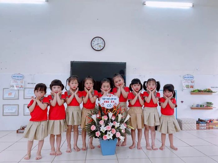 Hình ảnh khuôn viên xanh mát tại Trường Mầm non Xuân Khanh