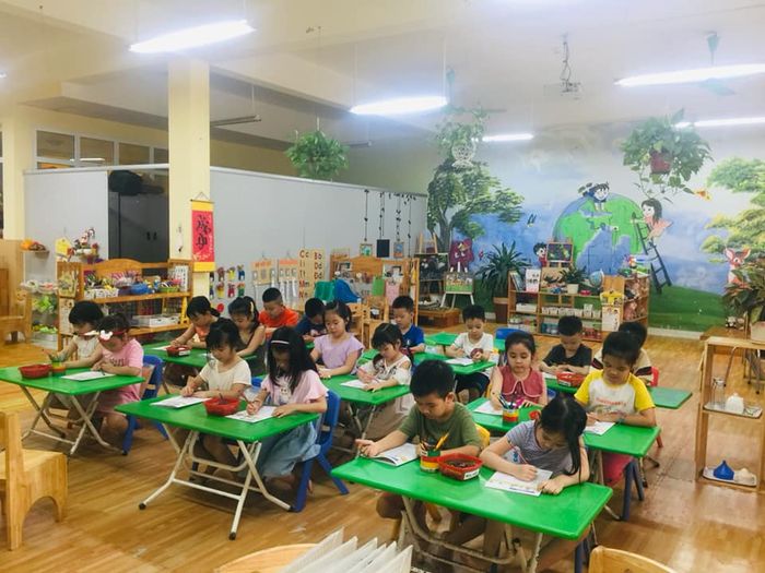 Hình ảnh sinh động về các hoạt động học mà chơi tại Trường Mầm non Thành Công