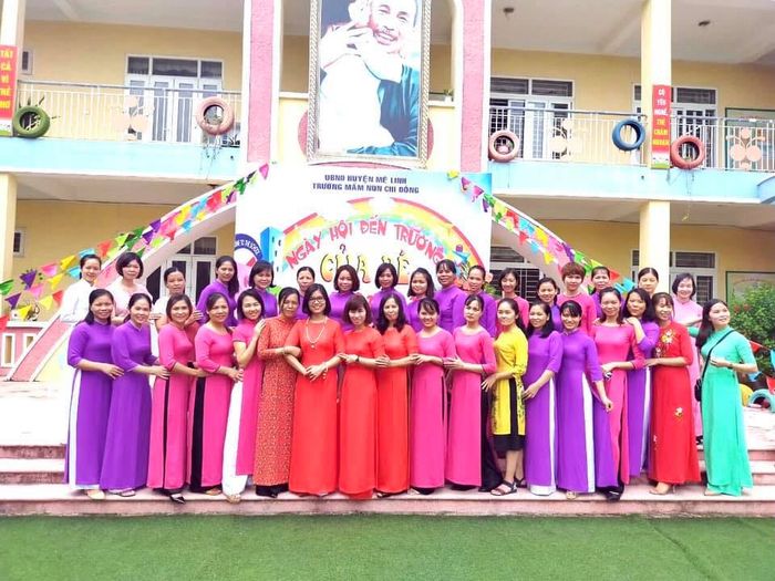 Hình ảnh cơ sở vật chất hiện đại tại Trường Mầm non Chi Đông