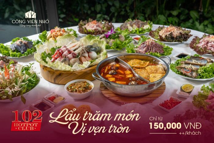 Góc tiệc lãng mạn giữa vườn tại Tổ hợp Công Viên Nhỏ