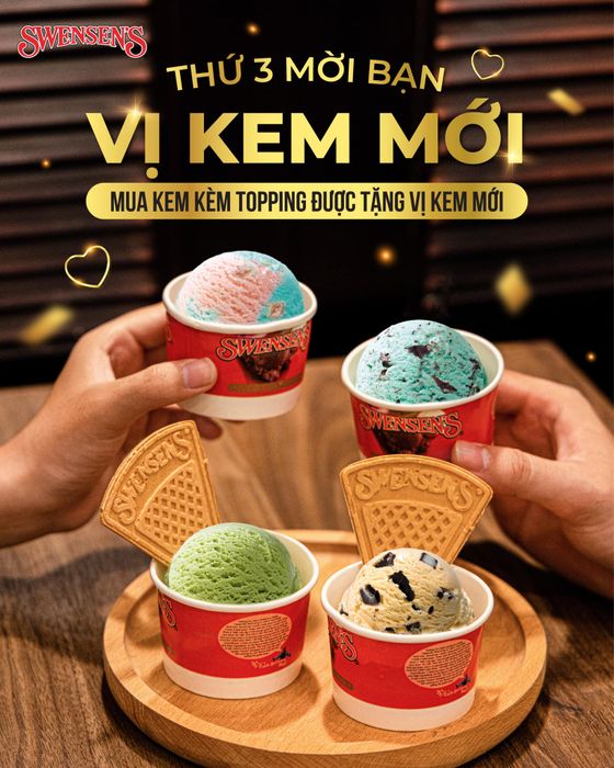Swensen's VN - Nghệ thuật trình bày kem Sundae đẳng cấp