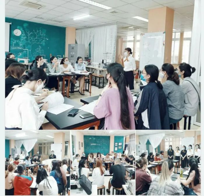 Không gian lớp học hiện đại tại Luvinus – nơi chắp cánh ước mơ thời trang