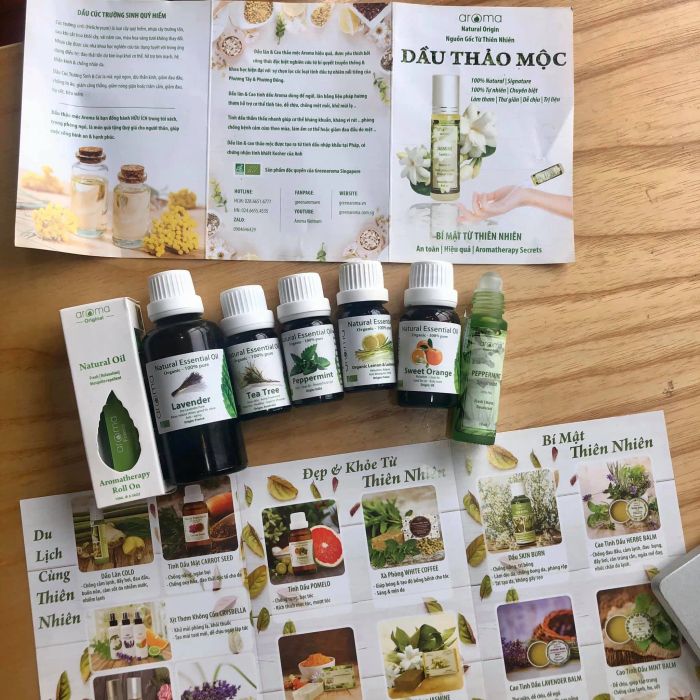 Bộ sưu tập tinh dầu cao cấp tại Aroma Hà Nội