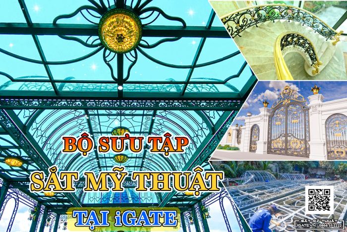 Kiệt tác IGATE - Ảnh 1: Cổng sắt nghệ thuật với đường nét tinh xảo đạt chuẩn quốc tế