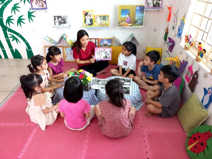 Hình ảnh sinh động về Trường Mầm non Văn Khê A