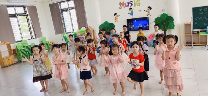 Hình ảnh sinh động về các hoạt động học tập tại Trường Mầm non Hoàng Kim
