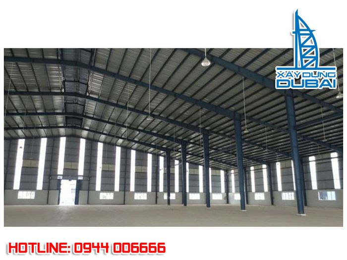 Hình ảnh dây chuyền sản xuất kết cấu thép hiện đại của Xây Dựng Dubai