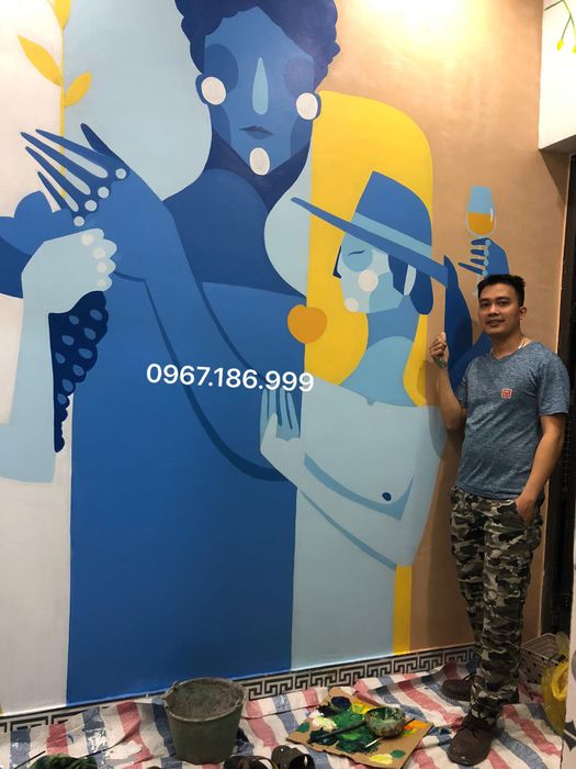Tác phẩm nghệ thuật tranh tường ấn tượng của Văn Ngọc