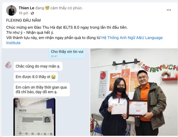 Hình ảnh ấn tượng về môi trường giảng dạy tại A&U Language Institute