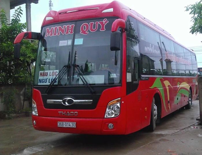 Hình ảnh xe giường nằm hiện đại của Nhà xe Minh Quý