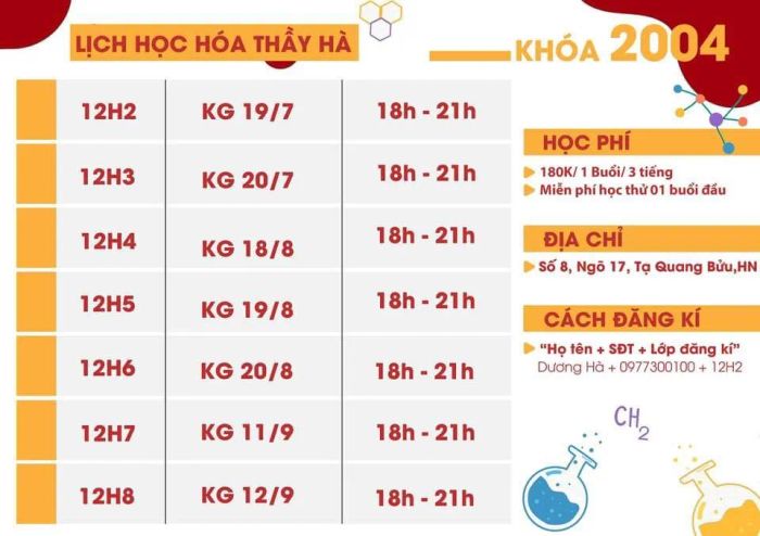 Khoảnh khắc học tập nghiêm túc tại Lớp Hóa Thầy Hà