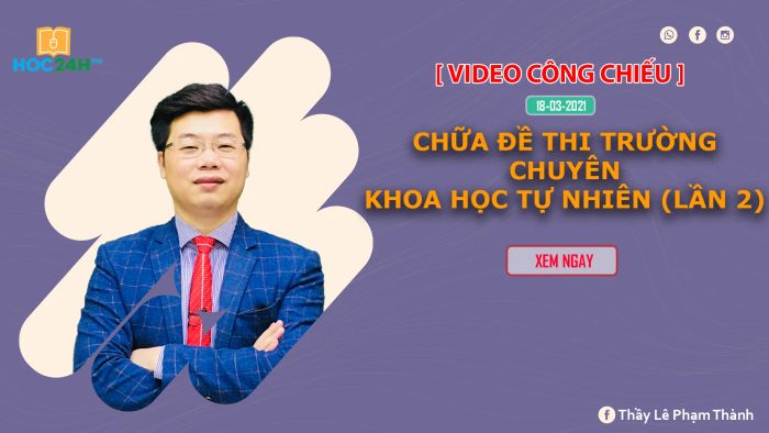 Thầy Thành hướng dẫn học sinh giải đề thi thử