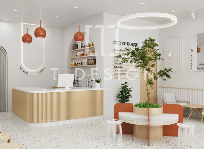 T Design - Thiết kế và thi công nội thất quán cafe, trà sữa ấn tượng